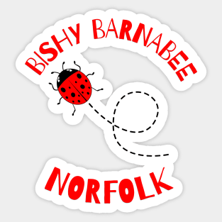 Bishy Barnabee Ladybug Norfolk Sticker